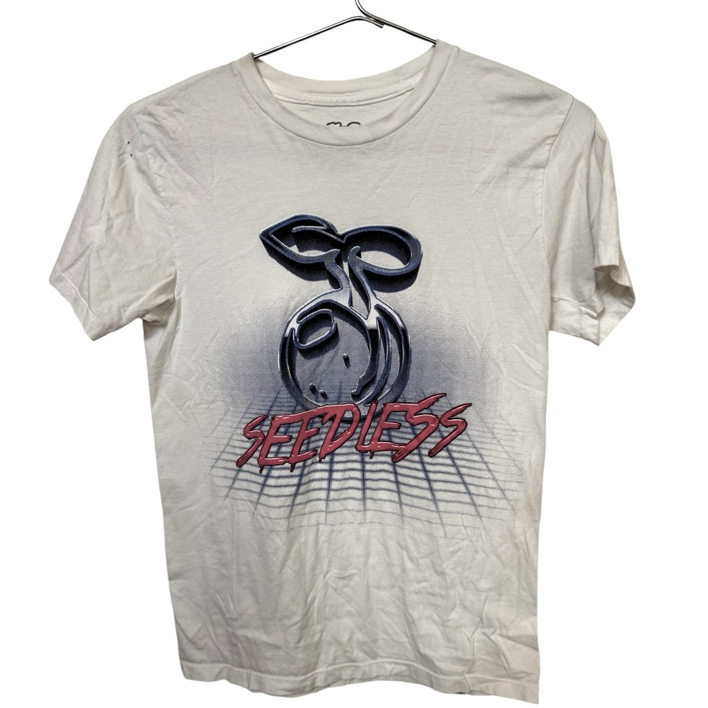 Retro White 80s Vibe Seedless Skate Men’s S T-Shirt